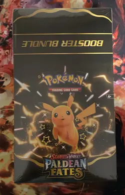 Pokemon TCG PALDEAN FATES (SV4.5) SEALED BOOSTER BUNDLE DISPLAY BOX 10 Bundles - Image 1