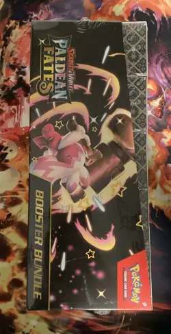 Pokemon TCG PALDEAN FATES (SV4.5) SEALED BOOSTER BUNDLE DISPLAY BOX 10 Bundles - Image 2