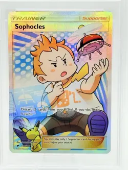 PSA 10 - 2017 Pokemon Sun & Moon Burning Shadows Sophocles #146/147 (LP) - Image 2