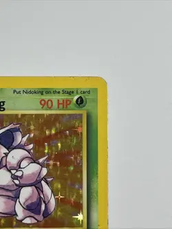 Nidoking 11/102 Holo Rare | Pokemon TCG: Base Set | 1999 (Vintage) HP/Damaged - Image 2