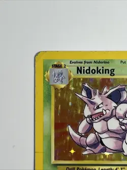 Nidoking 11/102 Holo Rare | Pokemon TCG: Base Set | 1999 (Vintage) HP/Damaged - Image 3