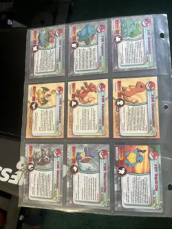 Topps Pokemon Set of 9/90 Complete Starter Blastoise Charizard Non-Holo Series 2 - Image 2