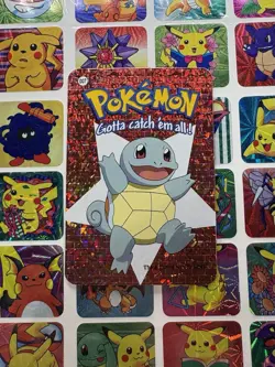 Pokemon Squirtle Vintage Pocket Monsters Vending HOLO Prism Sticker 00 Nintendo - Image 1
