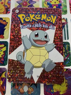 Pokemon Squirtle Vintage Pocket Monsters Vending HOLO Prism Sticker 00 Nintendo - Image 3