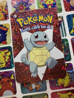 Pokemon Squirtle Vintage Pocket Monsters Vending HOLO Prism Sticker 00 Nintendo - Image 4