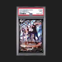 PSA 9 MINT 2022 POKEMON SWORD & SHIELD BRILLIANT STARS TG22 FULL ART/UMBREON V - Image 2