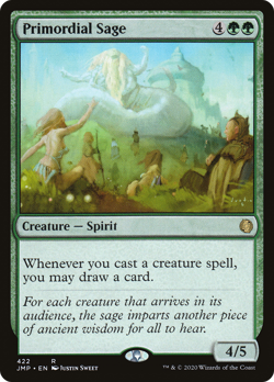 Primordial Sage #422 (MP) Jumpstart JMP Magic MTG - Image 1