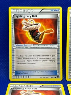 Pokemon Tcg Fighting Fury Belt Trainer 99/122 BREAKpoint Non Holo x4 - Image 2