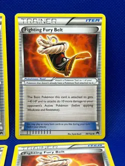 Pokemon Tcg Fighting Fury Belt Trainer 99/122 BREAKpoint Non Holo x4 - Image 3