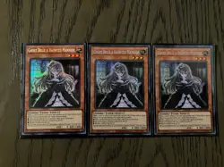 3X GHOST BELLE & HAUNTED MANSION 3X PRISMATIC SECRET RARE MP22-EN258 YUGIOH!! - Image 1