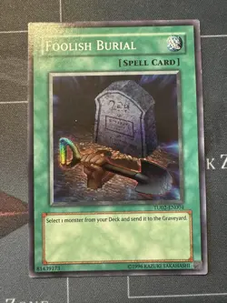 Foolish Burial TU02-EN004 Super Rare Unlimited NM/LP Yugioh - Image 1