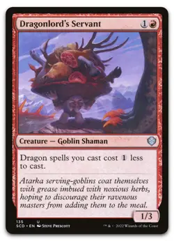 Dragonlord's Servant #135 (NM) Starter Commander SCD Magic MTG - Image 1