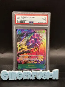 One Piece 2022 OP01-121 ENG Romance Dawn Yamato Alt Art PSA 9 - Image 1