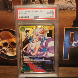 Bandai One Piece CCG Yamato OP01-121 Romance Dawn Secret Rare Foil PSA 10 - Image 1