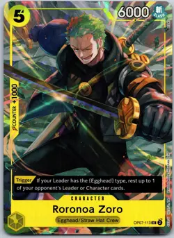 Roronoa Zoro OP07-113 Illustration Box Vol.3 One Piece Promotion Cards NM - Image 1