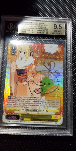 Weiss Schwarz Endurance Is My Forte Darkness SP Konosuba Autographed BGS 9.5 - Image 1