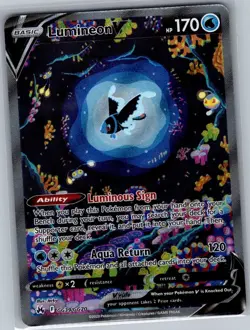 Lumineon V GG39/GG70 Crown Zenith: Galarian Gallery - Pokemon Card - NM - Image 1