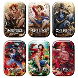 One Piece Card Game Vol.1 Mini Tin (Set of 6) Japanese Asian Limited NEW SEALED - Image 1