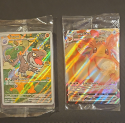 Pokemon Tyrunt & Eevee VMAX Promo Holo Card Lot SWSH089 2 Cards English - Image 1