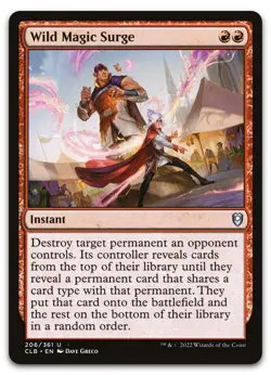 Wild Magic Surge #206 (LP) Baldur's Gate CLB Magic MTG - Image 1