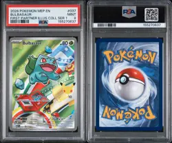 2026 POKEMON FIRST PARTNER ILLUSTRATION COLLECTION PROMO #037 BULBASAUR PSA 9 - Image 3