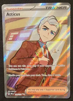 2025 Pokemon Atticus 134/131 Prismatic Evolutions NM - Image 1