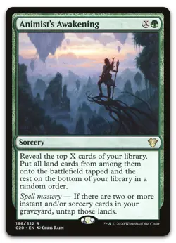Animist's Awakening #166 (NM) Commander 2020 C20 Magic MTG - Image 1