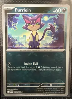 Purrloin 055/086 Poke Ball Pattern Pokemon SV: White Flare Holo - Image 1