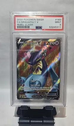 POKEMON DRAGAPULT V FULL ART 2020 REBEL CLASH #183 PSA 9 MINT - Image 4