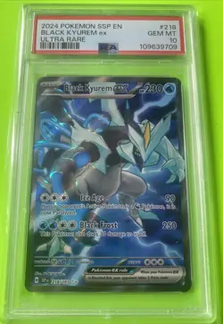 Pokemon TCG Black Kyurem EX Surging Sparks 218/191 Full Art Ultra Rare Holo - Image 1