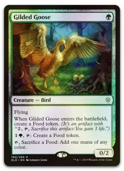 Gilded Goose #160 (Foil) (LP) Throne of Eldraine ELD Magic MTG - Image 1