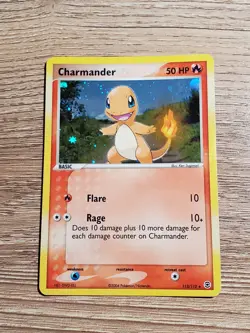 2004 Pokemon EX FireRed & LeafGreen Charmander #113/112 Secret Rare Holo - Image 1