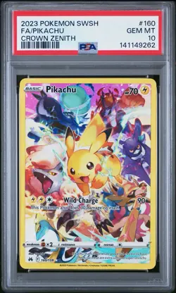 2023 POKEMON SWSH FA/PIKACHU CROWN ZENITH PSA 10 - Image 2