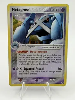 Pokemon TCG EX Hidden Legends Metagross 11/101 Holo English 2004 Card - Image 3