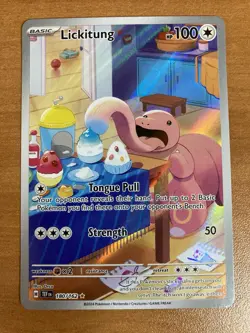 Pokemon Lickitung Temporal Forces Illustration Rare Full Art 180 NM Fast Ship - Image 1