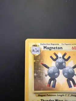 Pokemon TCG Magneton – Base Set 9/102 – Holo Rare – MP - Image 3