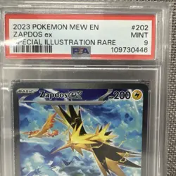 Pokemon TCG Scarlet & Violet 151 Zapdos EX SIR 202/165 PSA 9 MINT - Image 2