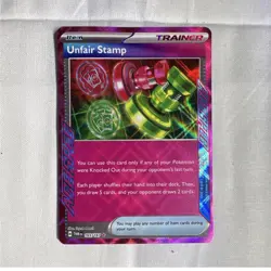 The Pokemon Company Unfair Stamp 165/167 Ace SPEC Rare Holo TCG Card - Image 1