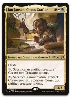 Jan Jansen, Chaos Crafter #277 (LP) Baldur's Gate CLB Magic MTG - Image 1