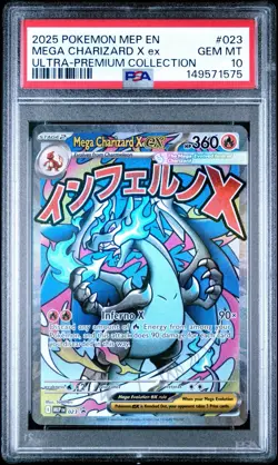 PSA 10 Charizard X Ex 023 Black Star Promo Mega Evolution UPC 2025 English - Image 1