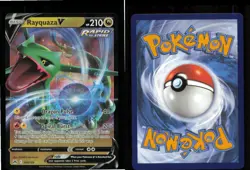 Rayquaza V 100/159 Holo V Rare Crown Zenith Pokemon Near Mint - Image 3