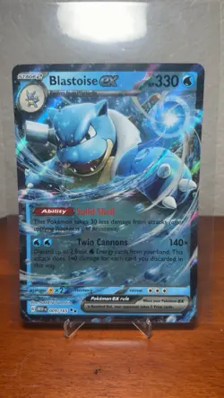 Pokemon Blooming Waters 151 JUMBO CARD Blastoise ex 009/165 - Image 1