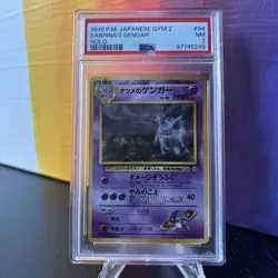 1999 Pokemon Japanese Gym 2 #94 Sabrina's Gengar Holo PSA 7 NM - Image 2