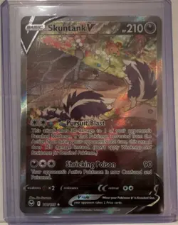 Skuntank V 181/195 Swsh12 Silver Tempest Holo Ultra Rare Pokemon - Image 1