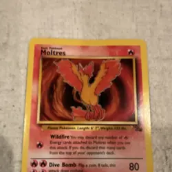 Pokemon Moltres Fossil Set 27/62 Rare Regular Unlimited 1999 Card - Image 4