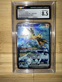 Zapdos EX 202/165 🔥CGC 8.5-Scarlet & Violet 151- Pokemon (SIR) - Image 1