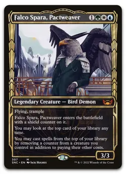 Falco Spara, Pactweaver (Showcase) #307 (NM) Streets New Capenna SNC Magic MTG - Image 1