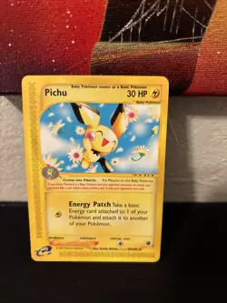 Pokemon TCG Expedition Pichu Card 58/165 Regular Rare, Mint Condition - Image 1