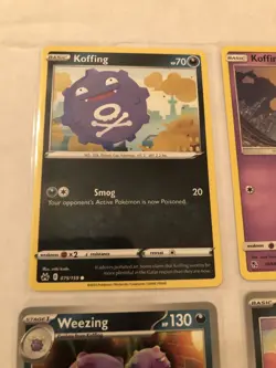 Lot of 9 Koffing and Weezing Pokemon Cards - Image 5