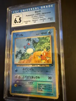 1999 Marill Southern Island Reverse Holo Promo Japanese Pokemon CGC 6.5 W/ Subs - Image 3